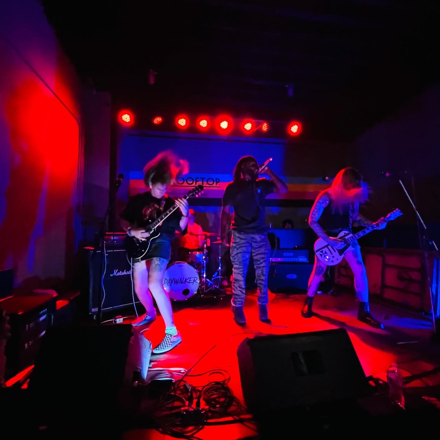 Sam's gig at Covington Metal Fest III at Madison Theater in Covington, KY 6/15/24. Photo taken by Sam's sister Amanda Granger.