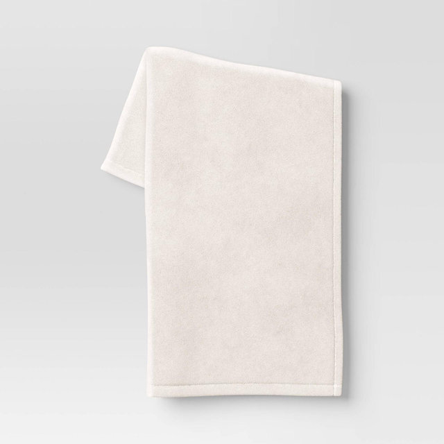 Plush Throw Blanket Ivory - Room Essentials™