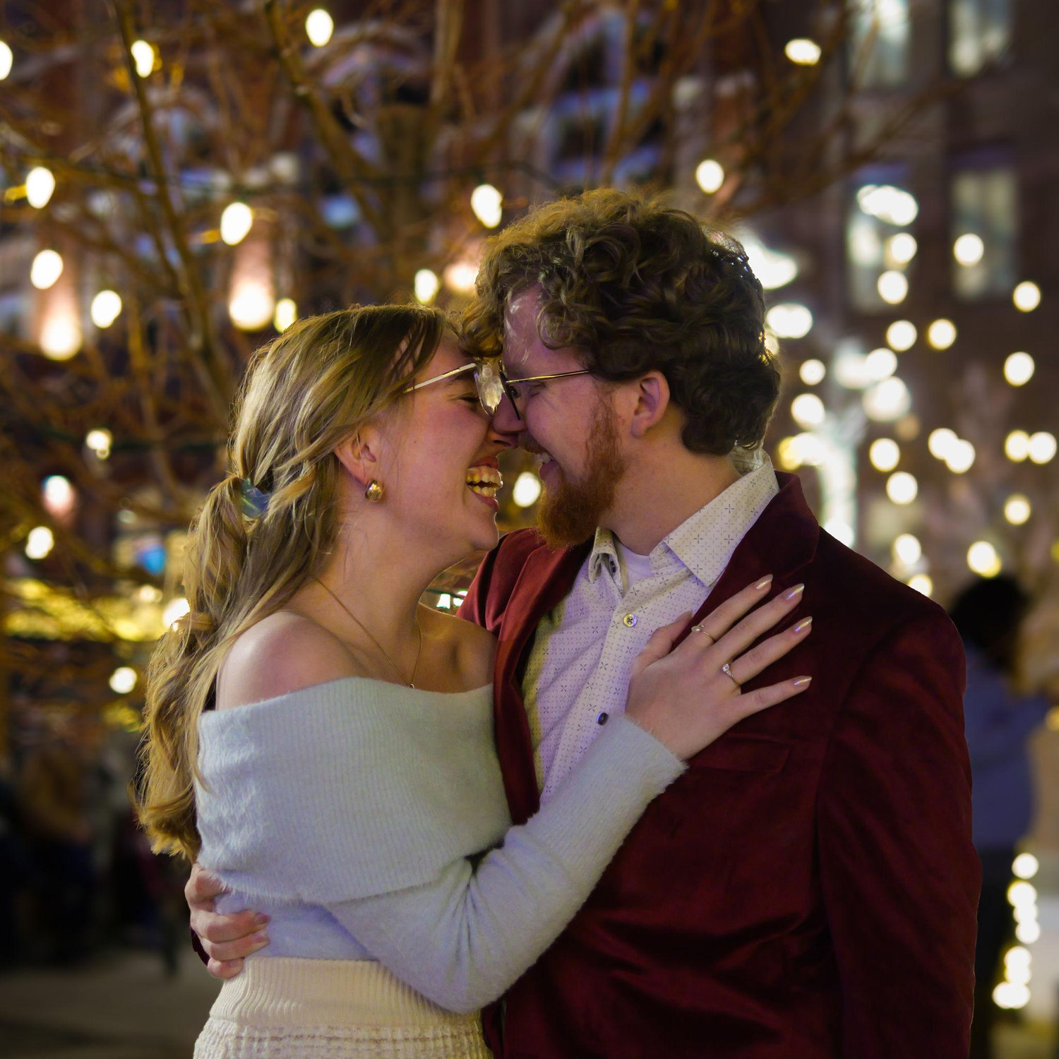 Another one of our favorite pictures from the night we got engaged.
