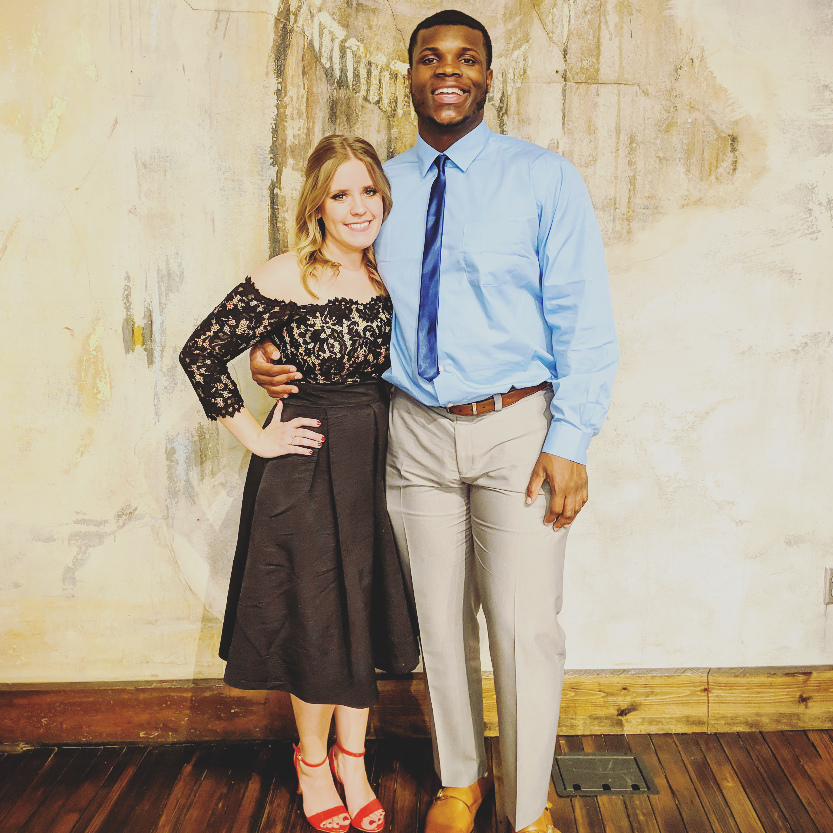 at our friends' Cam and Natalia Hilt's wedding in March
