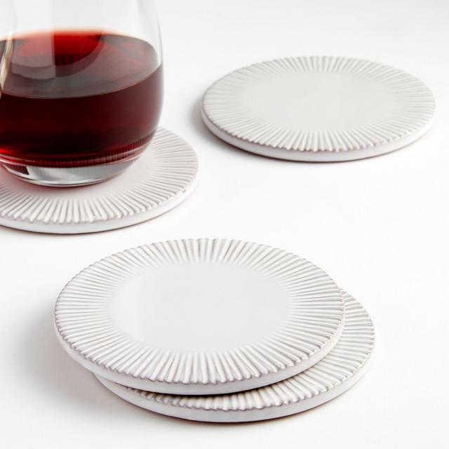 Terracotta Coasters, Set of 4