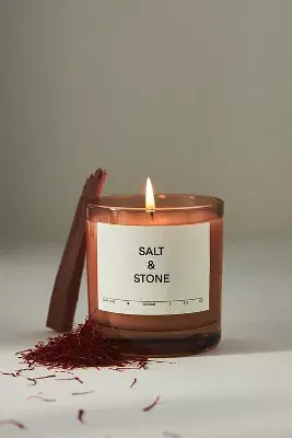 SALT & STONE Gourmand Saffron & Cedar Candle