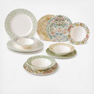 Morris & Co. 12 Piece Dinnerware Set, Service for 4