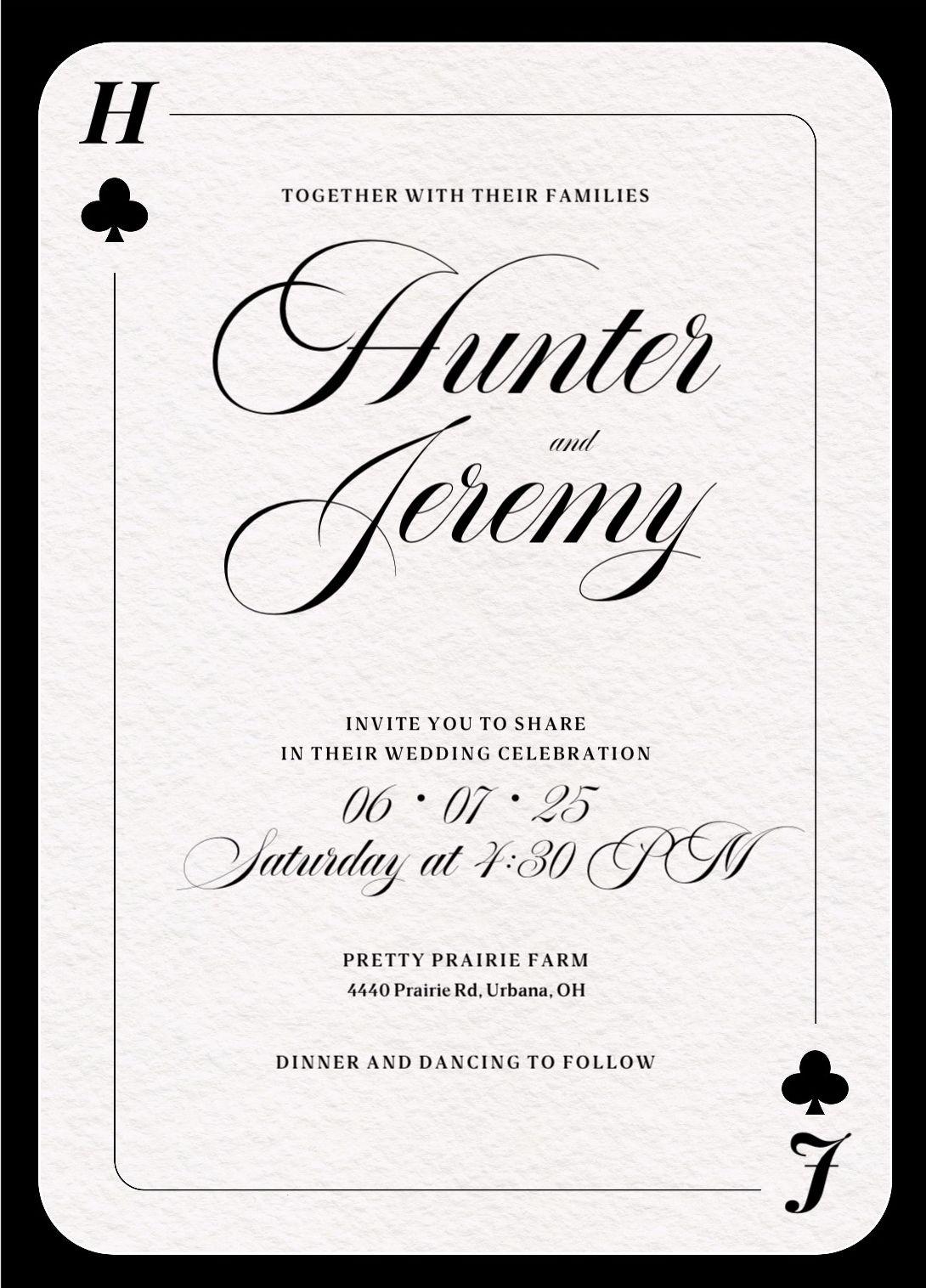 The Wedding Website of Hunter Crozier and Jeremy Walker