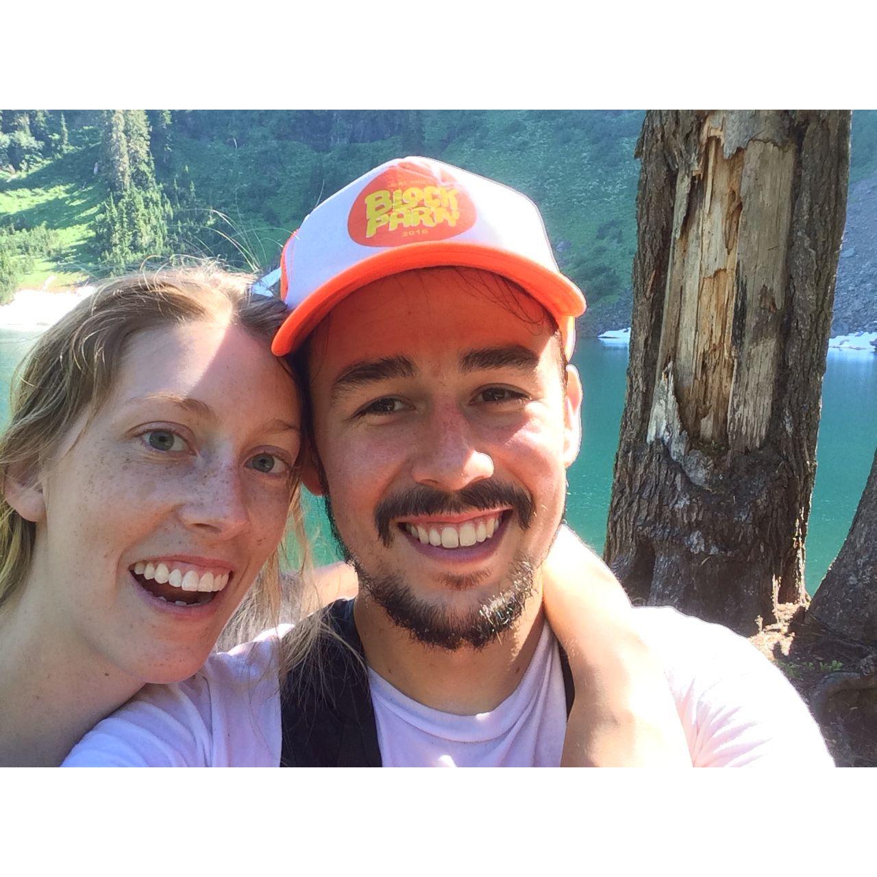 We took a trip to visit Erik's Grammy's ashes at Blue Lake.