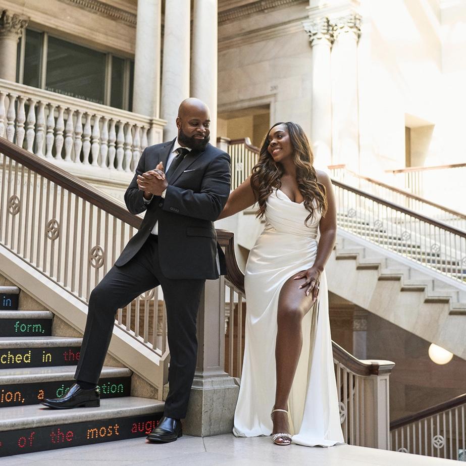 Engagement photo shoot at the Art Institute of Chicago.