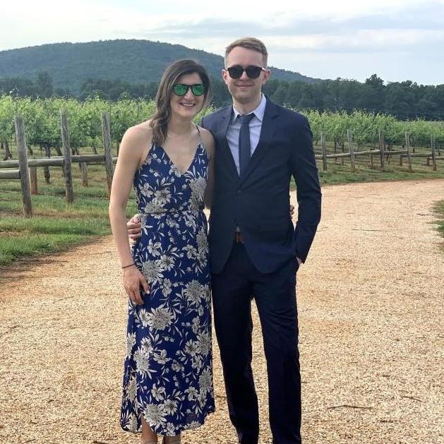 We watched Erika's college friends Henry and Ana marry at a vineyard outside Charlottesville in 2019.