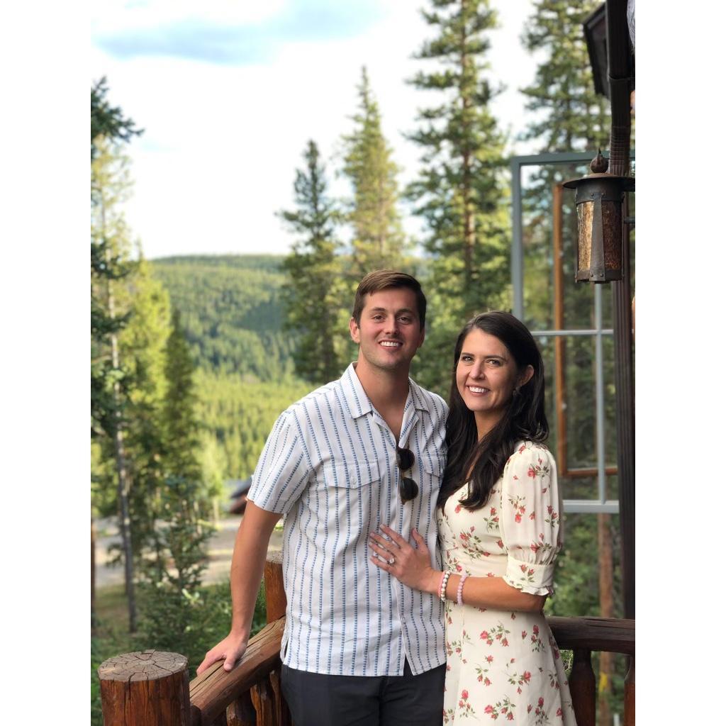 Right after we got engaged! Breck 2020