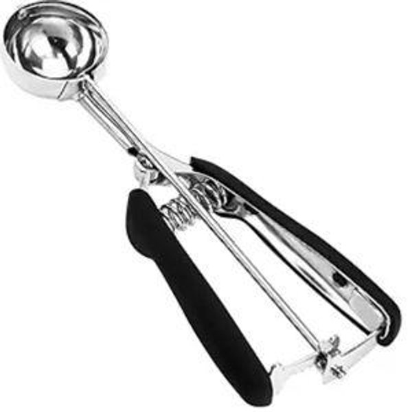 Ice Cream Scoop, 18/8 Stainless Steel Cookie Scoop, Cookie Scoops for Baking, 2 Tbsp/ 30 ml/ 1 oz Cookie Dough Scoop, Ice Cream Scooper with Trigger Release, Cookie Scooper for Baking