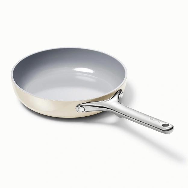 10.5” Non-Stick Ceramic Fry Pan - Cream