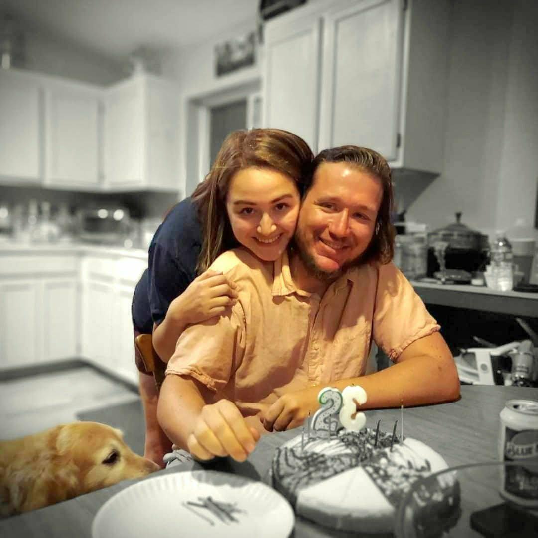 Right before Clayton's 34th birthday (we did not have the appropriately-numbered candles on hand).