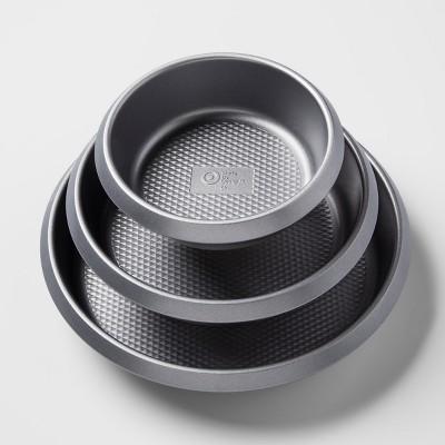 Set of 3 Non-Stick Round Cake Pans Aluminized Steel - Made By Design™