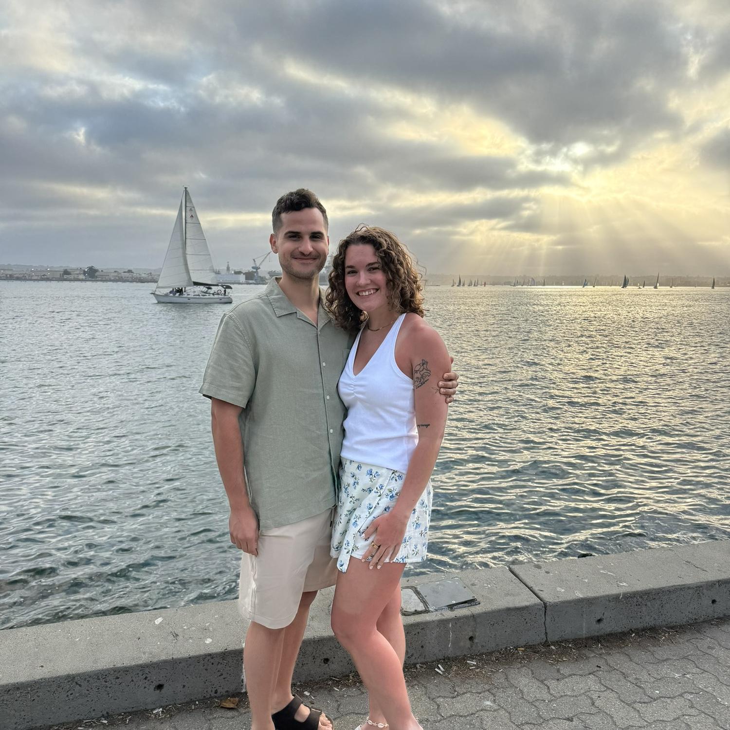 Dinner after getting severely sunburnt at the beach :)