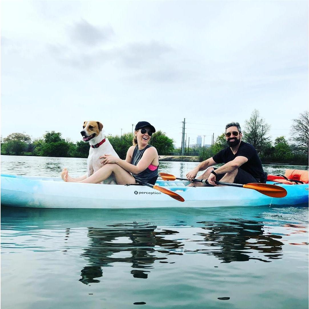 Kayaking with Huck