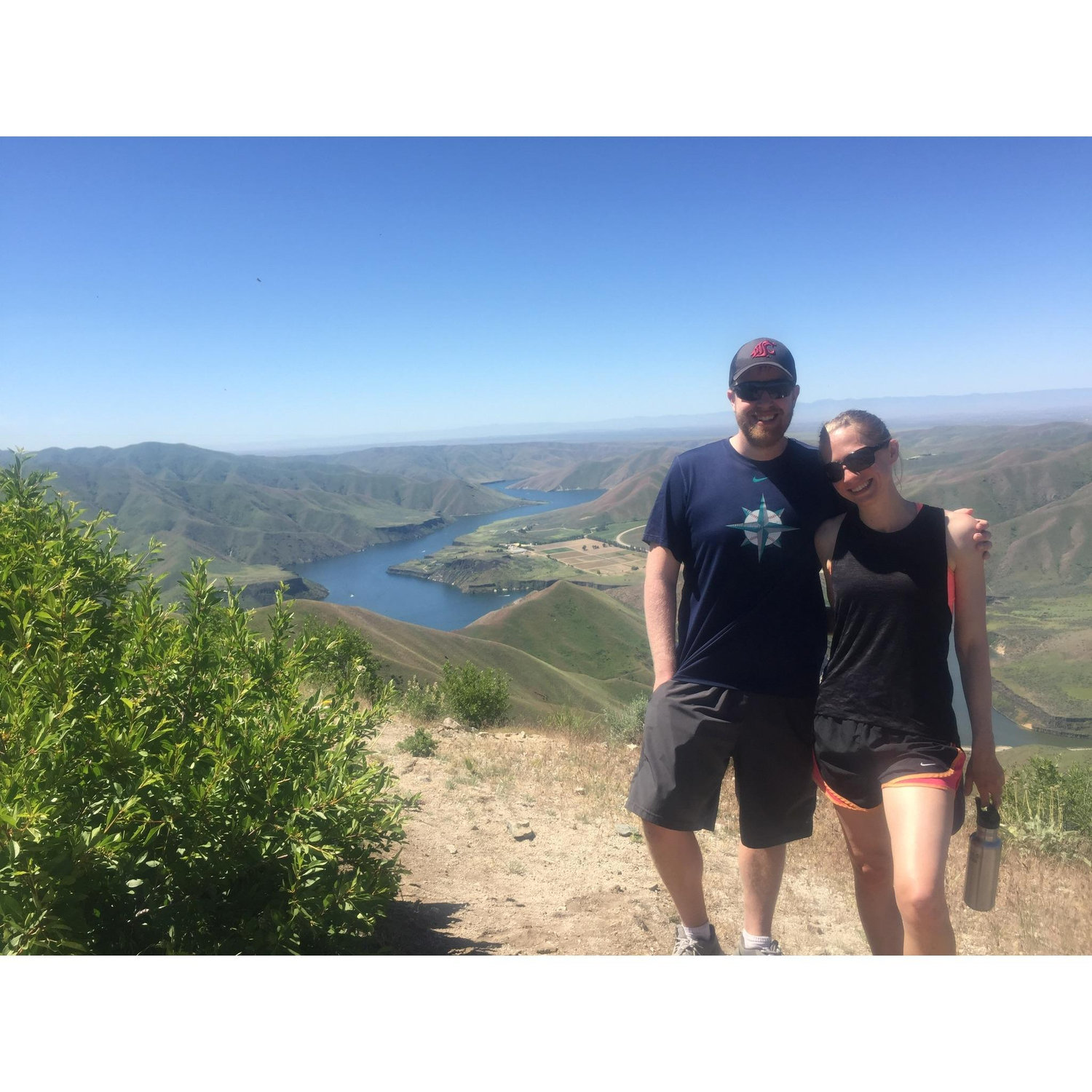 Hiking in Boise with Molly & Corum.