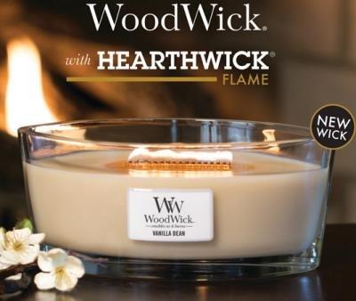 Cinnabark HearthWick Flame Large Scented Candle by WoodWick