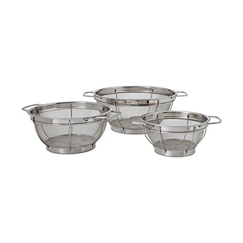 Farberware Stainless Steel Colander Sieves - Set of 3, Multi Sized - 5181490