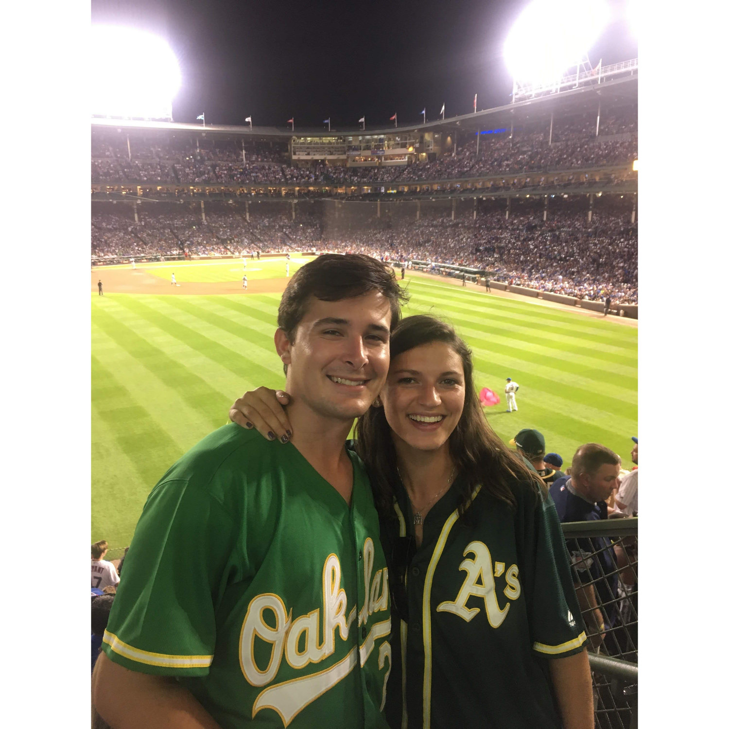 Chicago to see the A's play