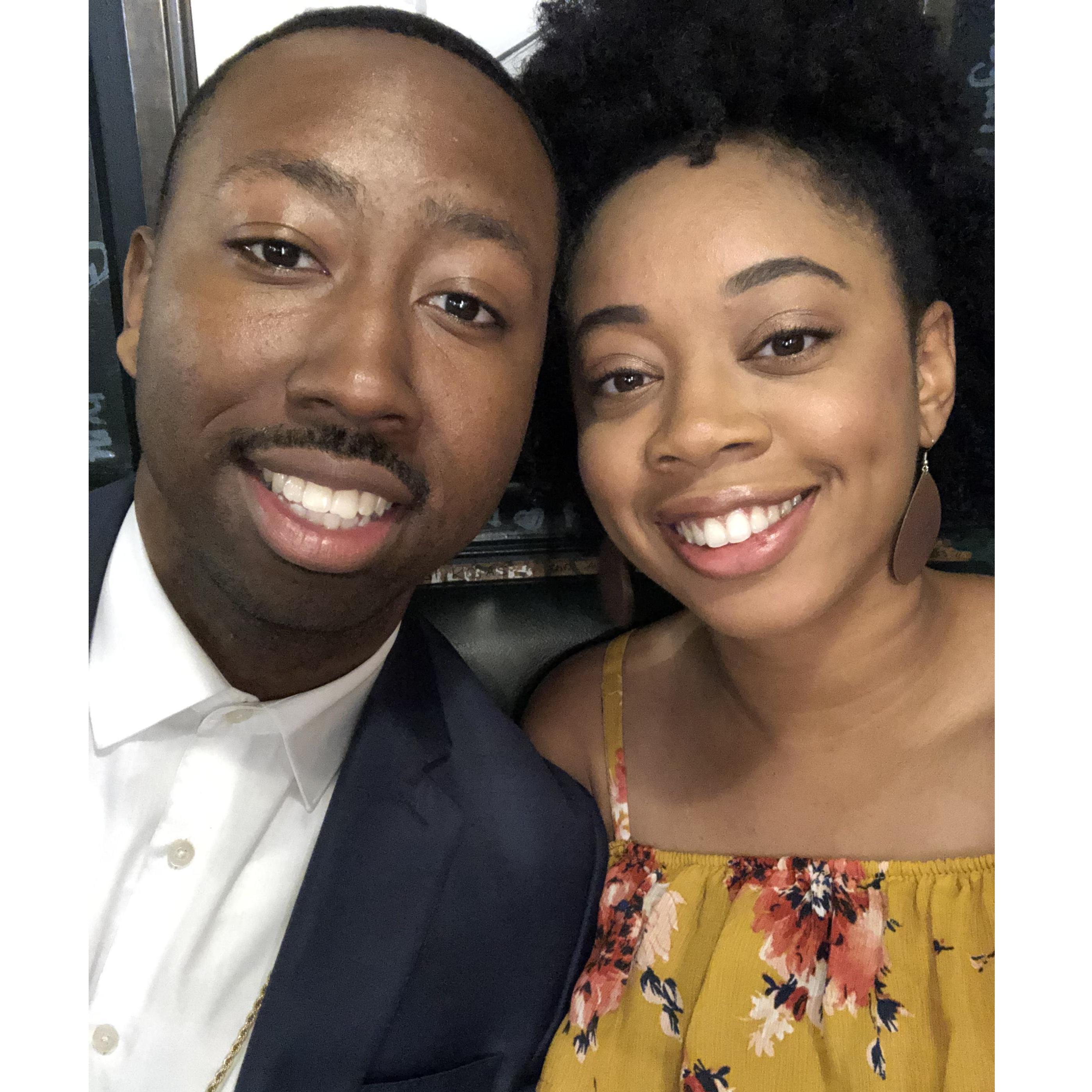 The day we got engaged in Chicago