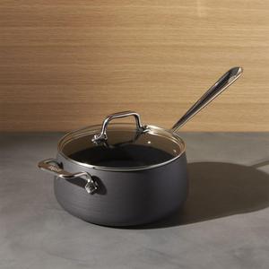 All Clad - All-Clad ® HA1 Hard-Anodized Non-Stick 3.5-Qt. Sauce Pan with Lid and Loop