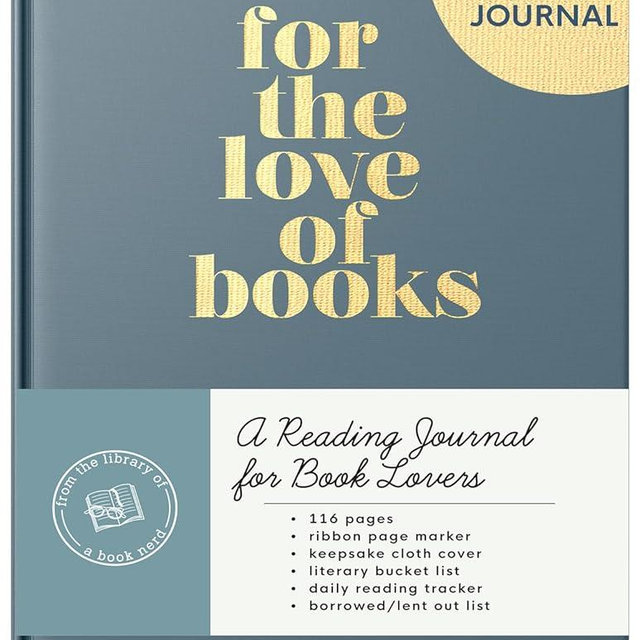 Reading Journal: For the Love of Books, A Book Journal and Planner for Book Lovers to Track, Log and Review