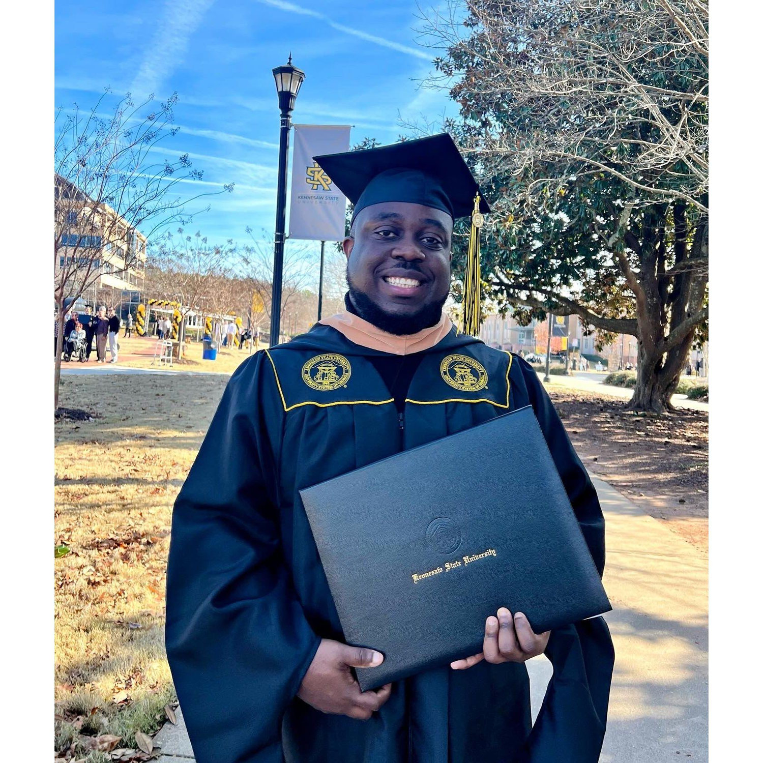 Sodie got his Masters degree!