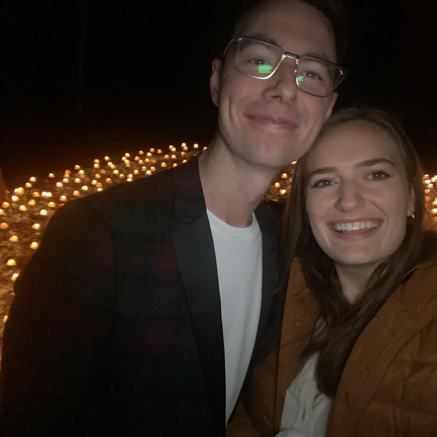 The night we got engaged!