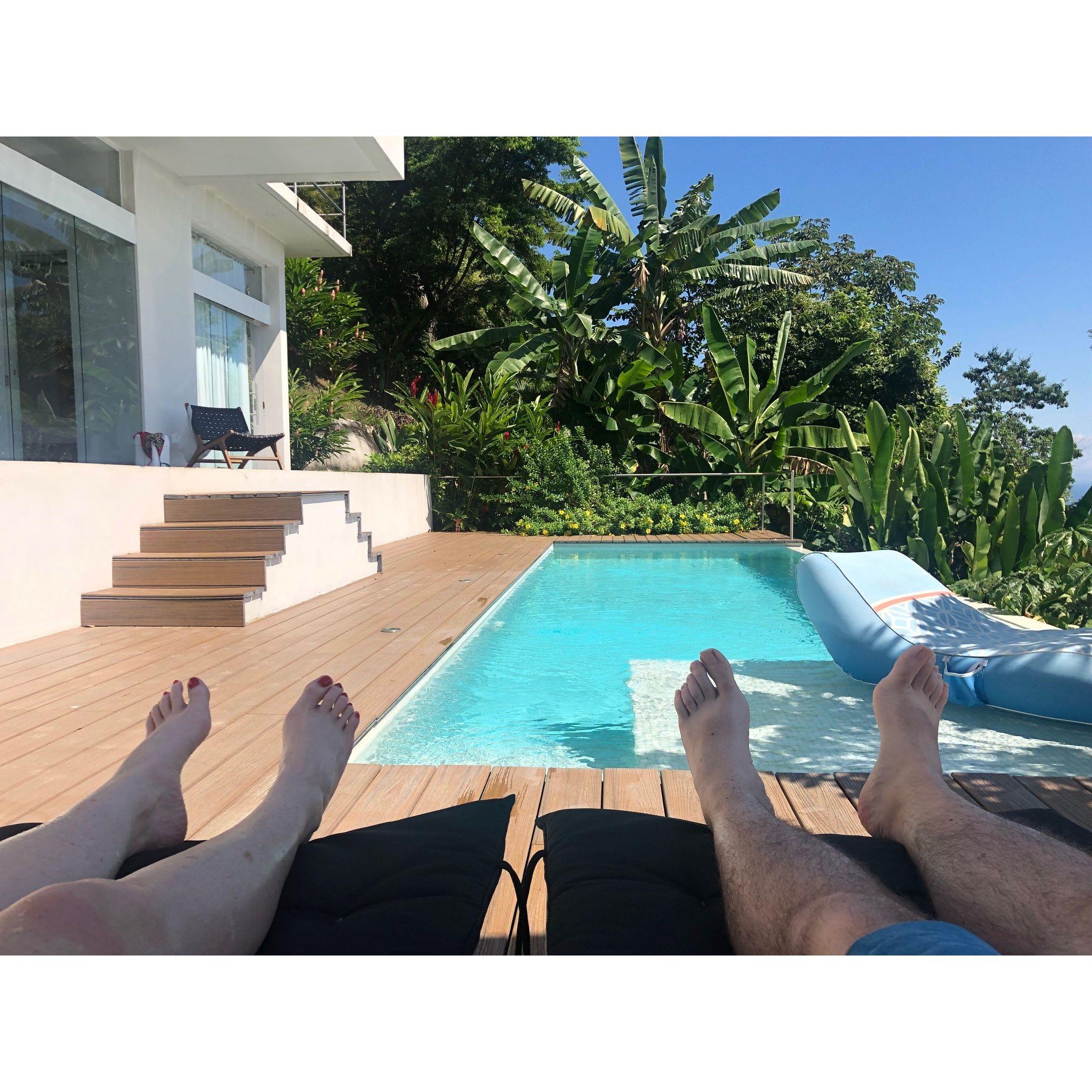 Enjoying the good life.  Christmas in Costa Rica.