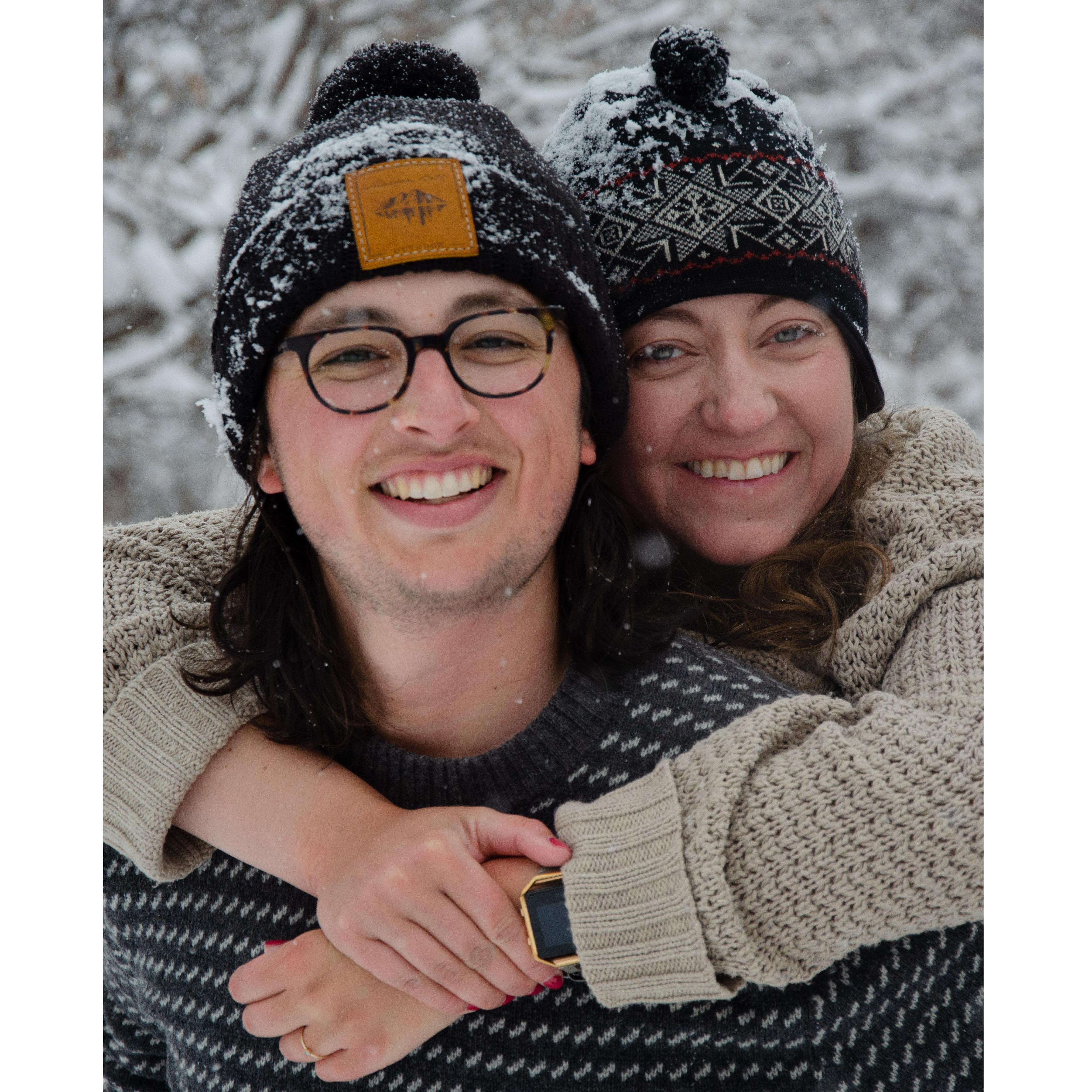 The snow started dying down but that didn't mean we had to stop having fun!