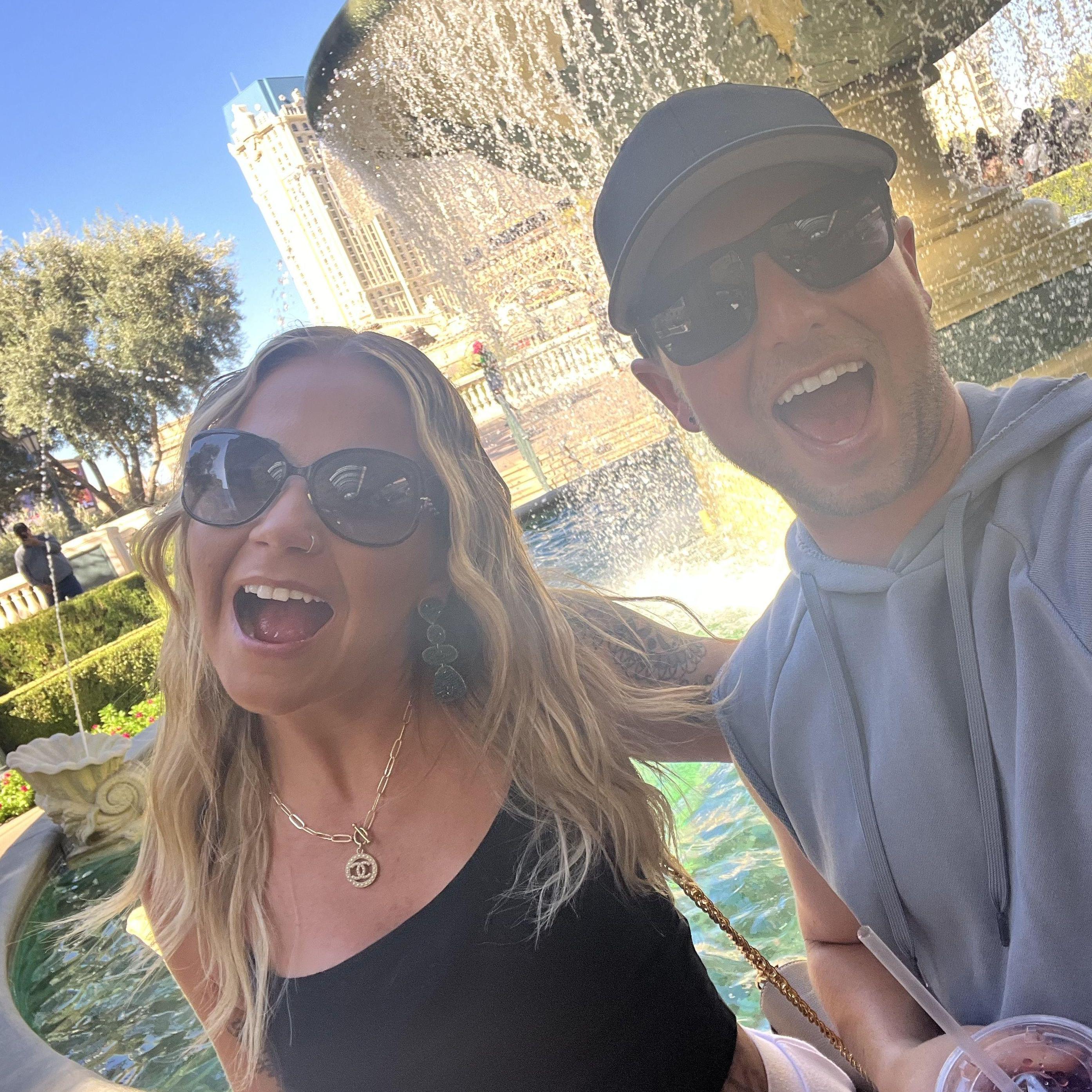 Our Vegas trip, celebrating our Engagement!