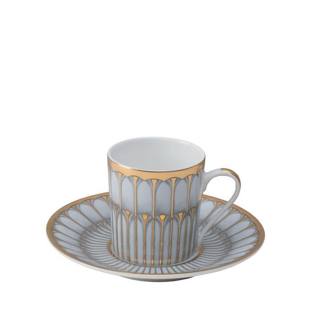 BergHOFF 4Pc Essentials Porcelain Cup 6 oz., and Saucer