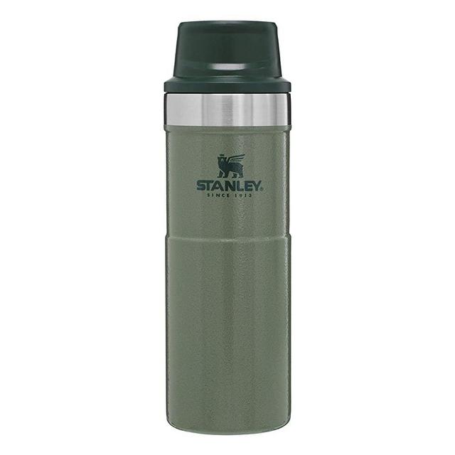 Stanley Classic Trigger Action Travel Mug 12 oz –Leak Proof + Packable Hot & Cold Thermos – Double Wall Vacuum Insulated Tumbler for Coffee, Tea & Drinks – BPA Free Stainless-Steel Travel Cup