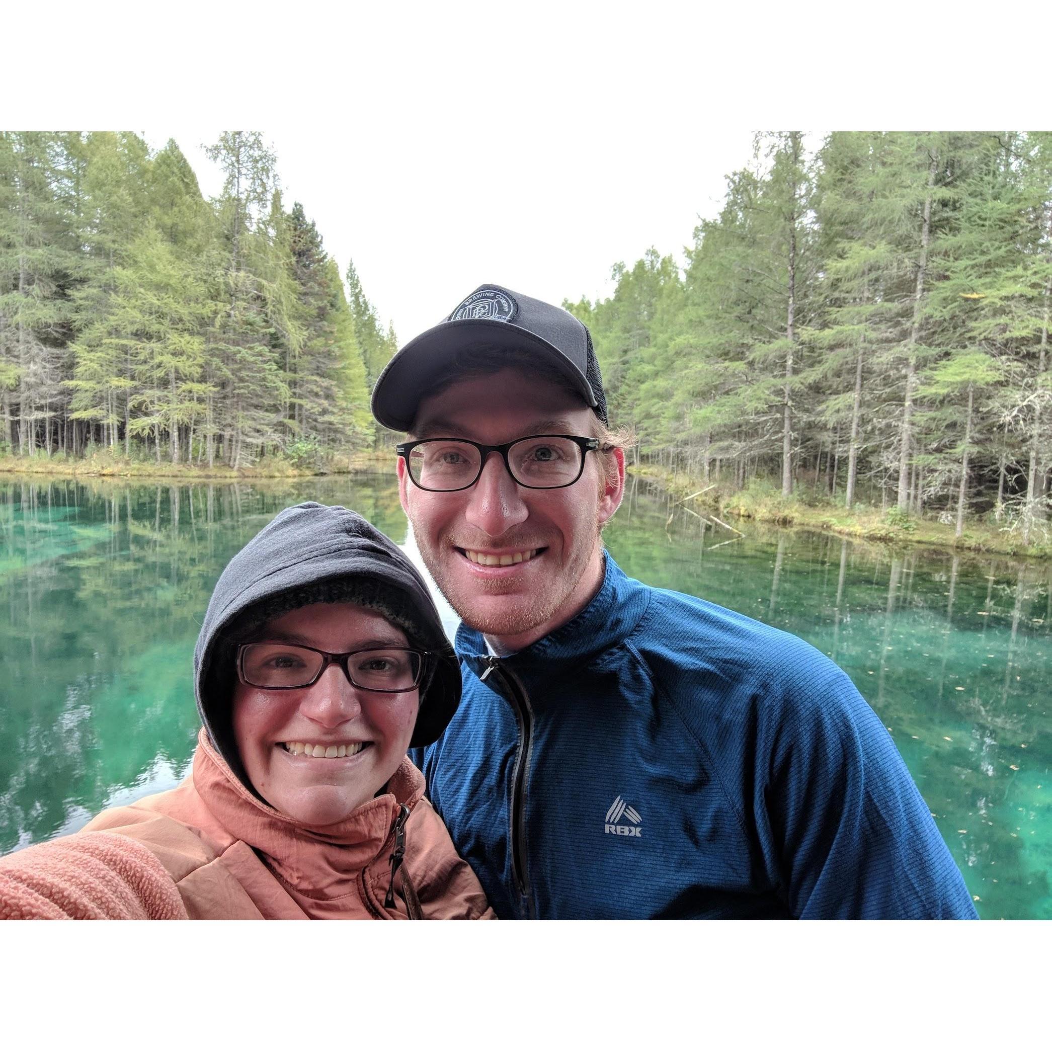 Quick stop at Kitch-iti-kipi (largest natural freshwater spring in the UP) to check out the clear waters.