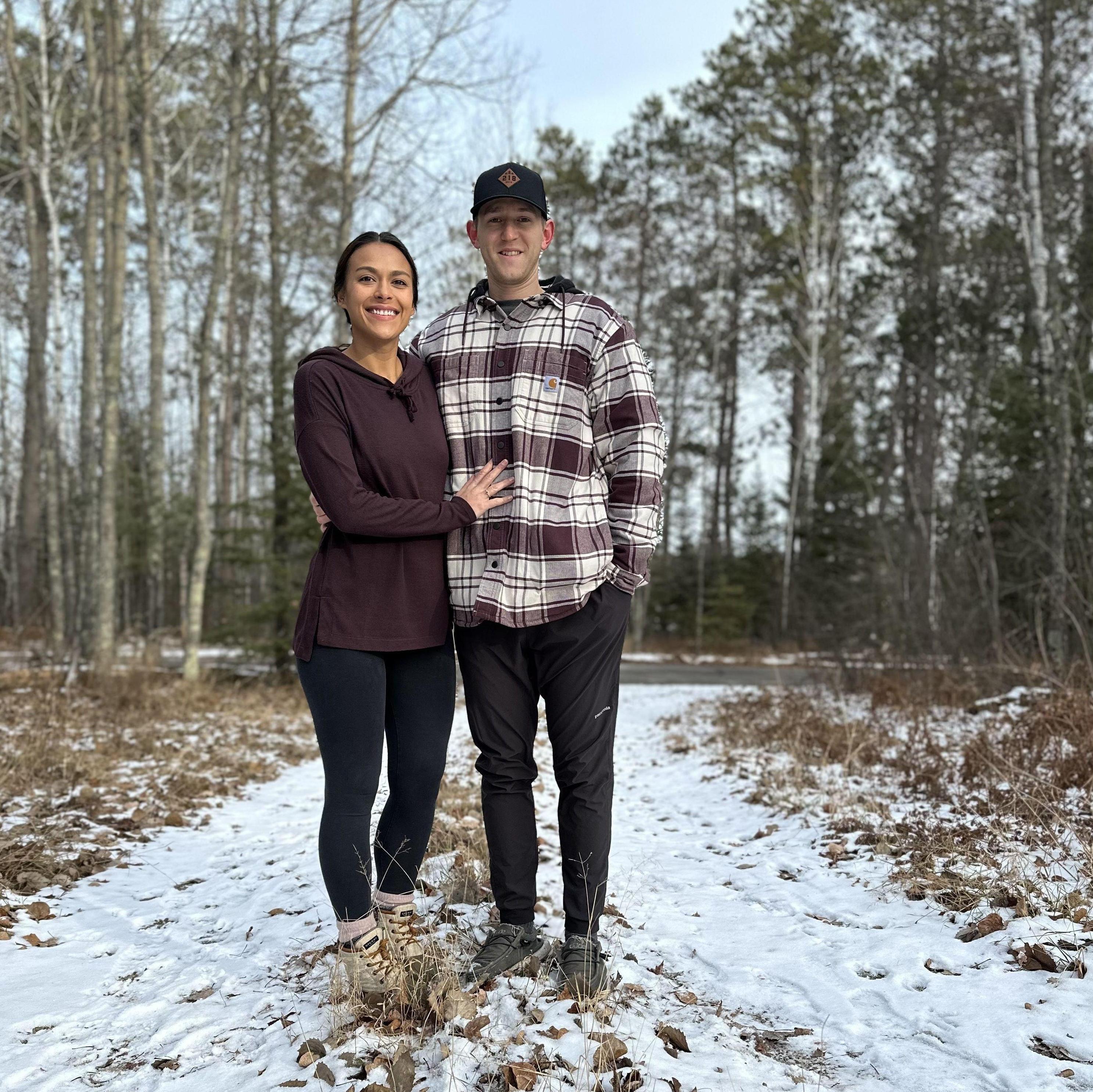 MOMENTS before our engagement!
