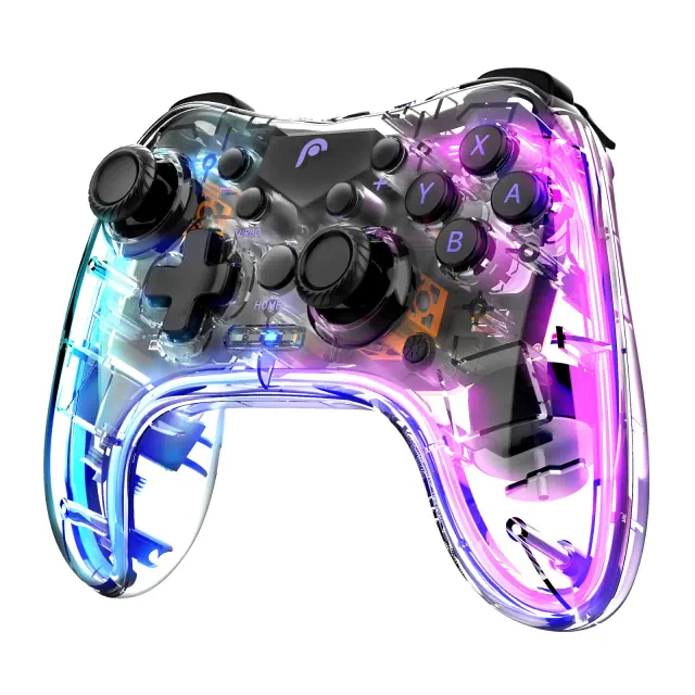 Fosmon For Switch 2 Pro Controller, Gaming PC Controller, Nintentdo Switch Pro Controller, Bluetooth Wireless with RGB Light for Switch Lite/Android