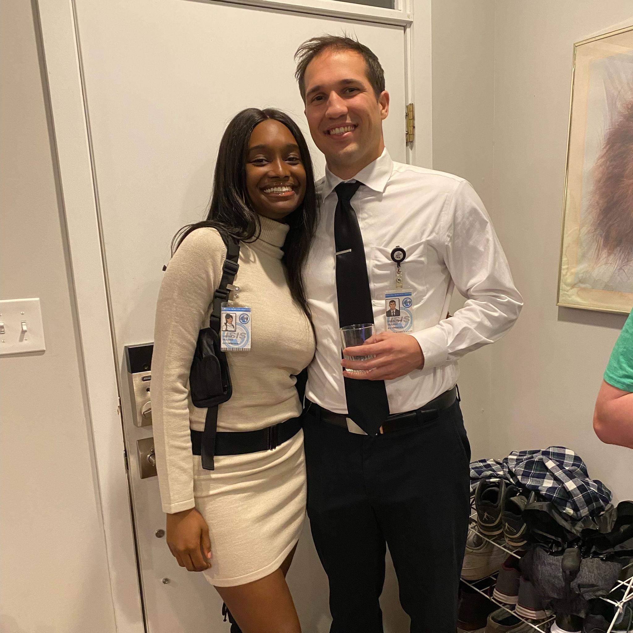 Halloween 2022. We were dressed as super spies Lana Kane and Sterling Archer from the show, Archer.