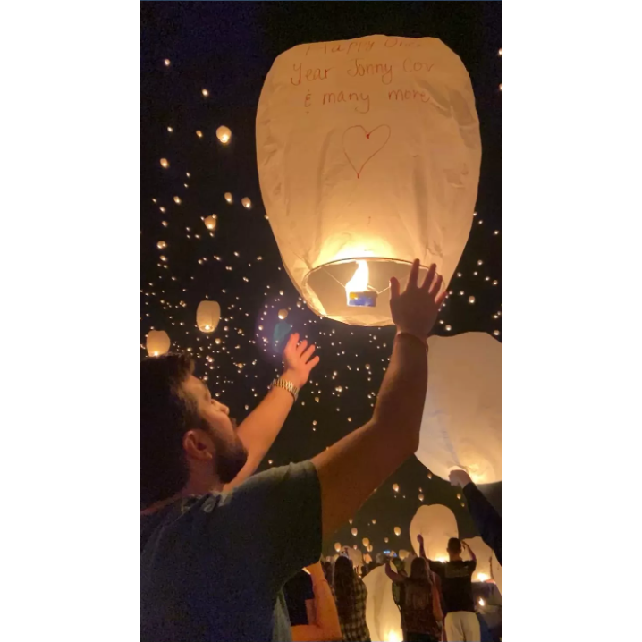 June 6, 2021: One Year Anniversary spent at our first lantern festival.