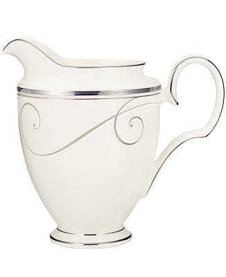 Dinnerware, Platinum Wave Creamer