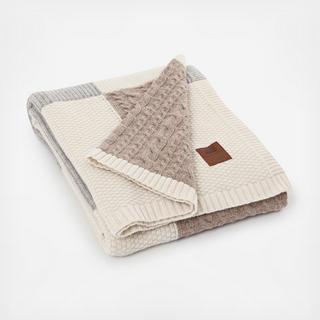 Knitted Patch Throw