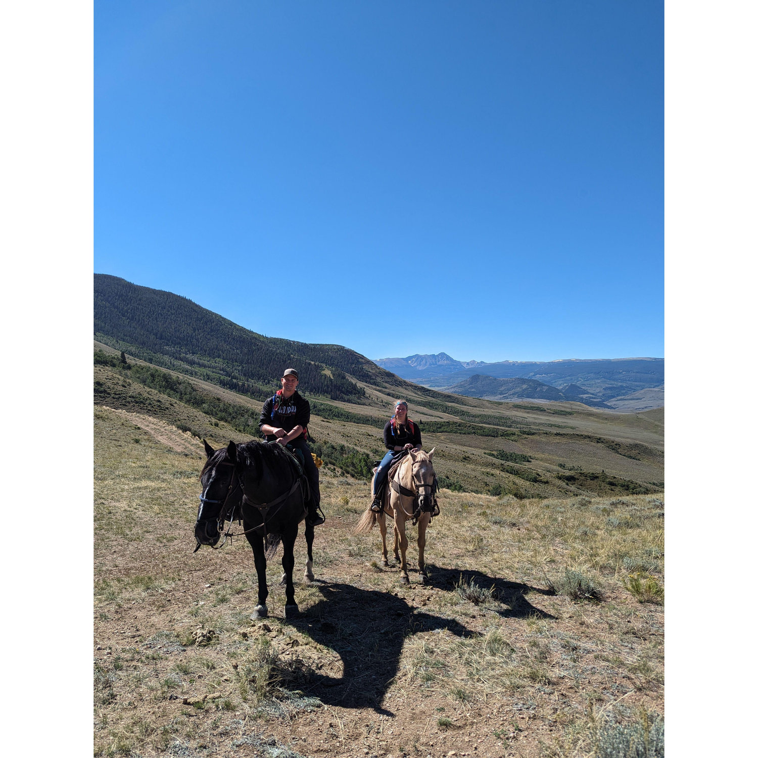 Horseback riding in the mountains of Colorado!
