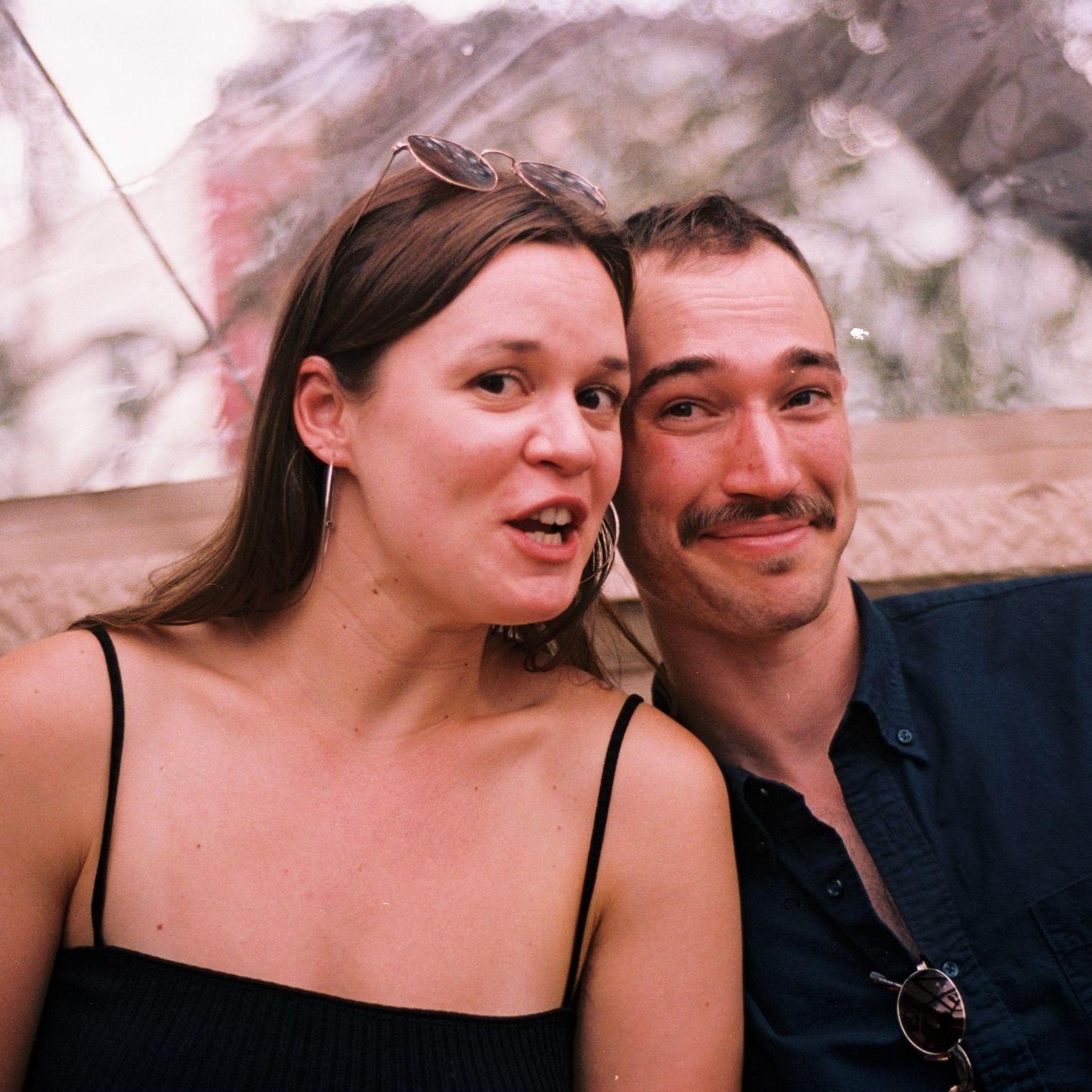 At a festival with friends in Amsterdam