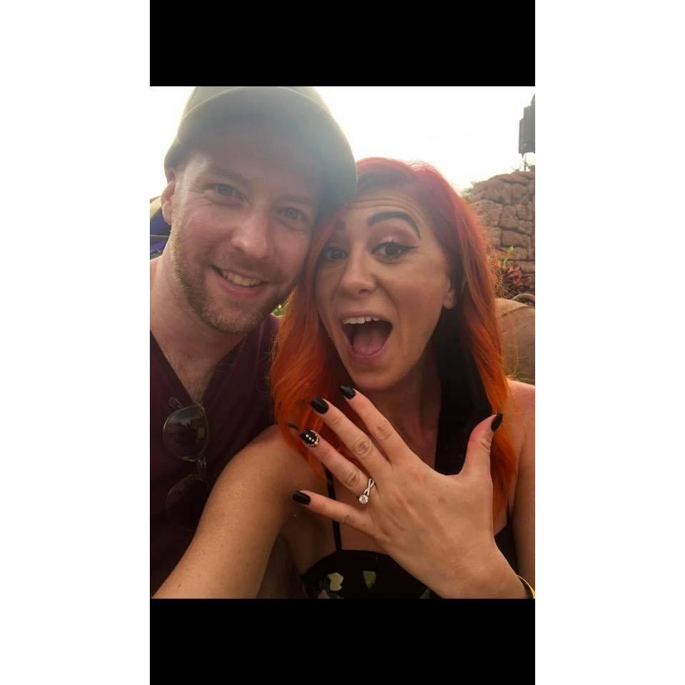 First selfie after our engagement unmasked! We were so happy and excited for our future