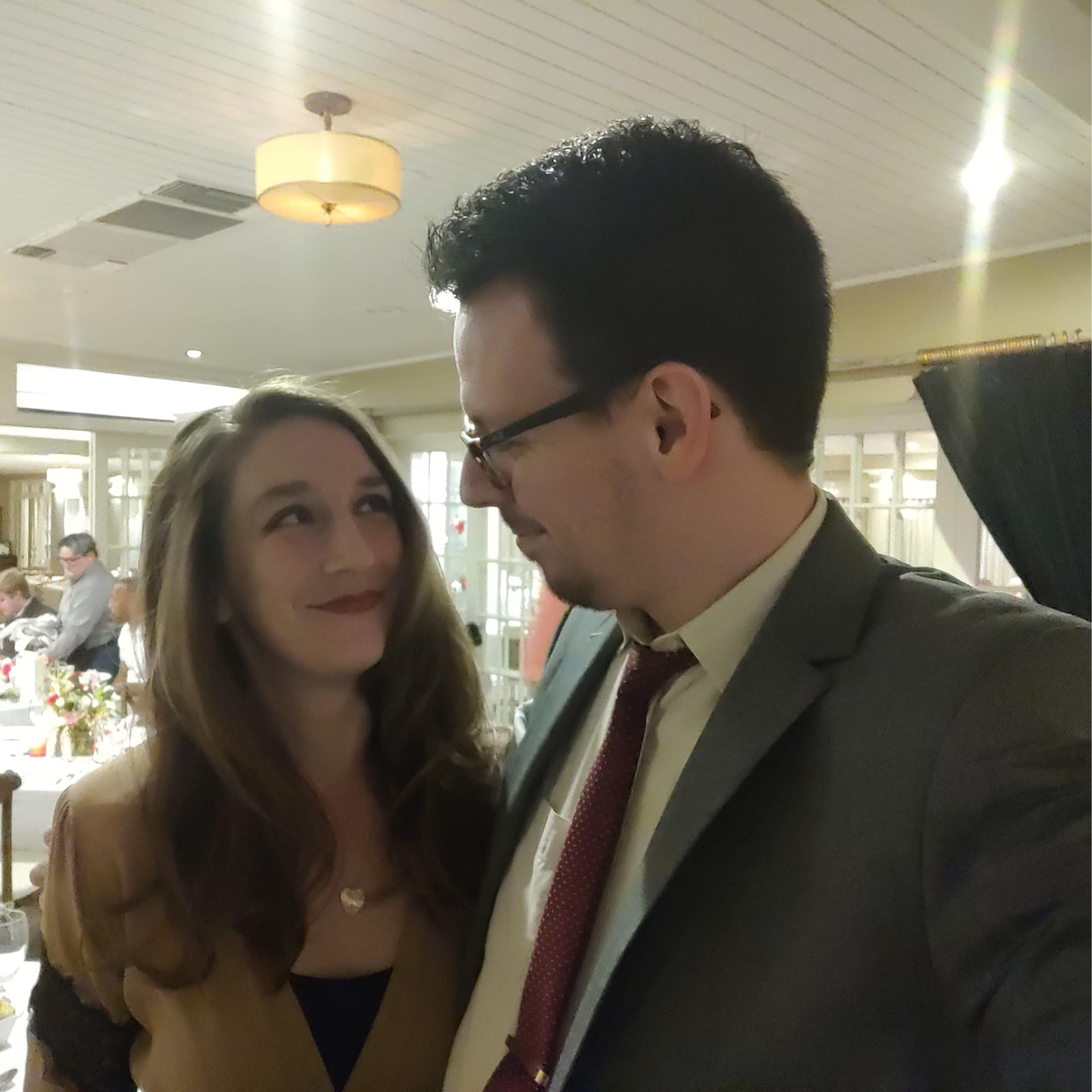 Our first Valentine's Day as a couple, 2022.