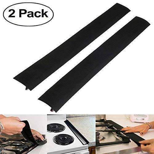 Silicone Stove Counter Gap Cover, FollowYT 2 Pack Silicone Gap Stopper Kitchen Stove Counter Gap Covers Food Grade, Non-toxic