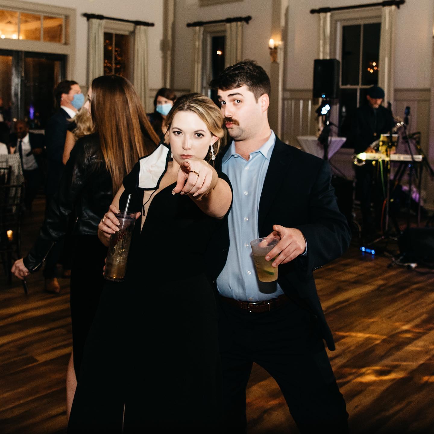 Tearing up a dance floor, per usual. Alex and Mikey's wedding Feb 2021!