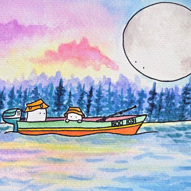5x7 Print "Early Birds"