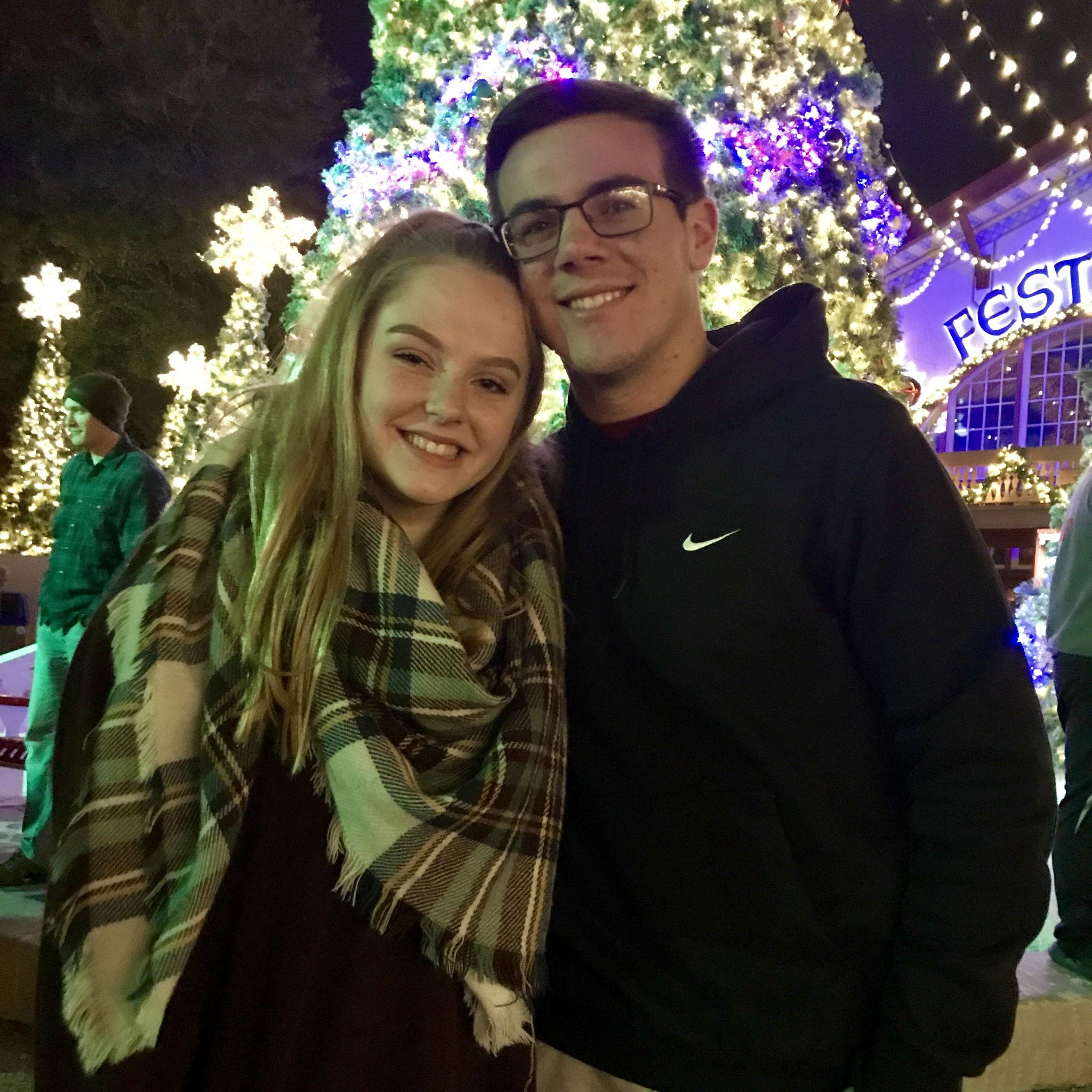 12/20/2017- First time visiting Christmastowne at Busch Gardens together