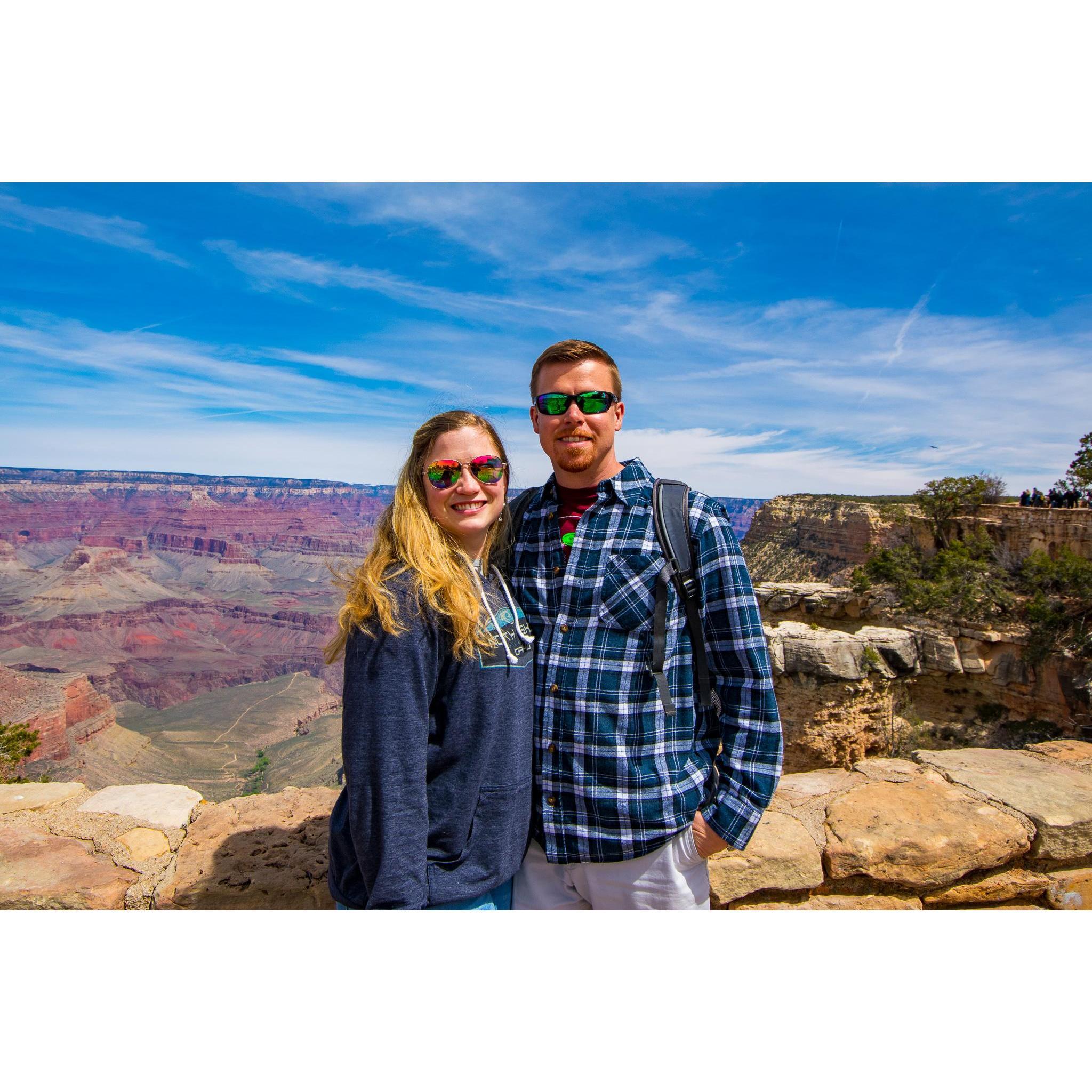 It was surprisingly chilly at the Grand Canyon in March 2019