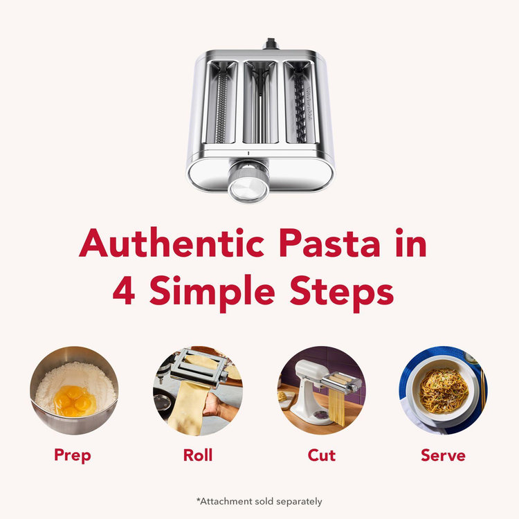 KitchenAid, 3-in-1 Metal Pasta Attachment | Zola