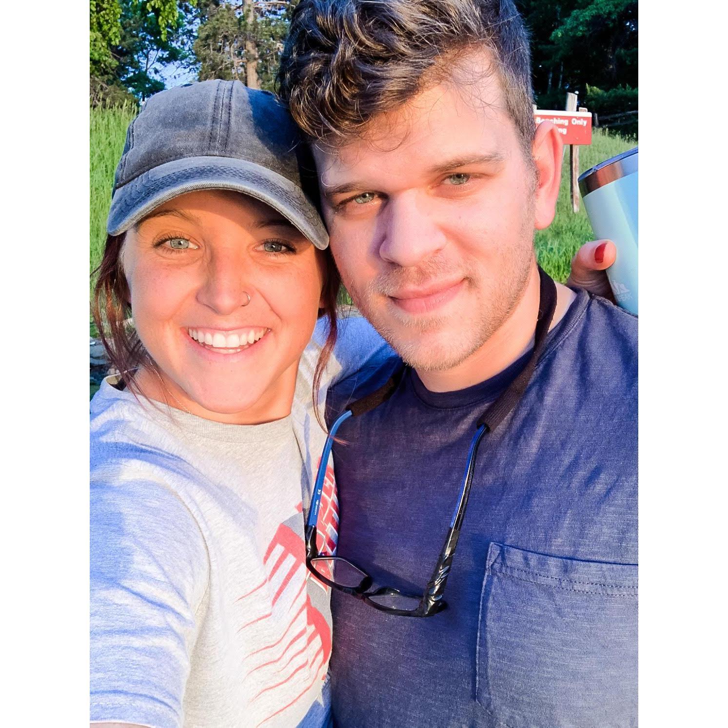 Our first trip together to Crosslake. This is a spot where Ben & his family spent a lot of time together growing up and it quickly became a yearly spot we now go to to camp!